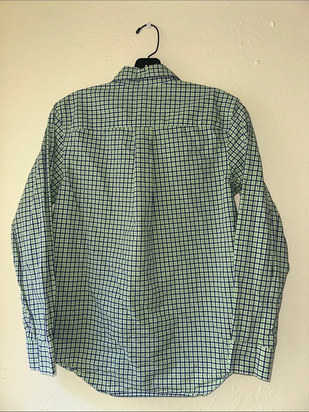 Ralph Lauren Light Green and Navy Check Button-Down Shirt EUC - Picture 5 of 5